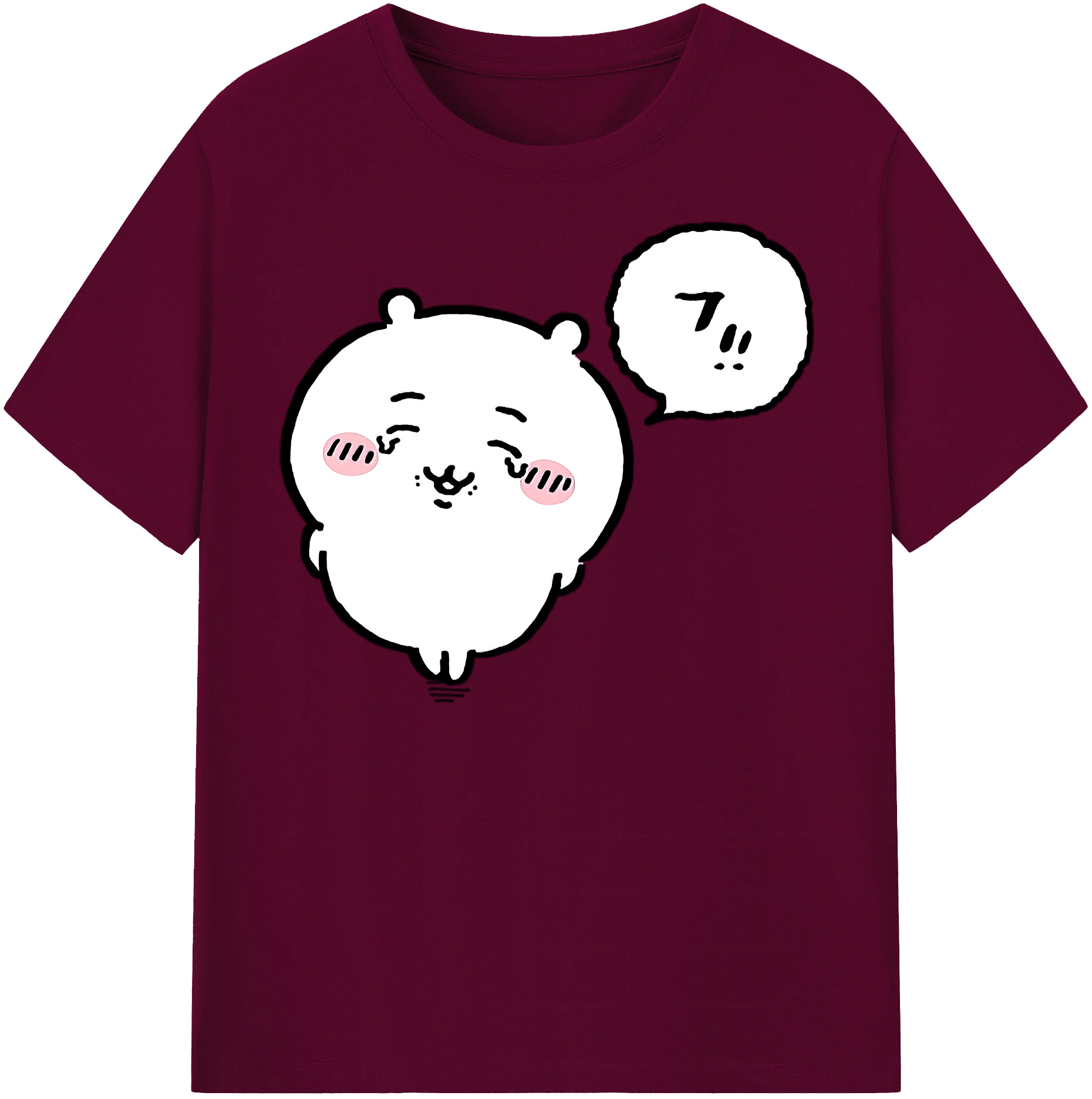（画像用） ちいかわ ちいかわ Chii-kawa chiikawa レディースカジュアルプリントTシャツ（綿100％）
